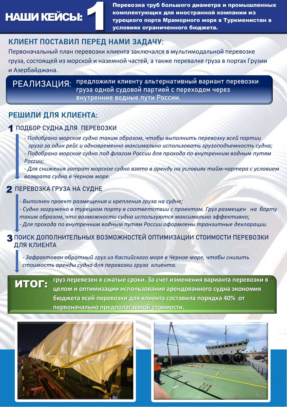Перевозка труб